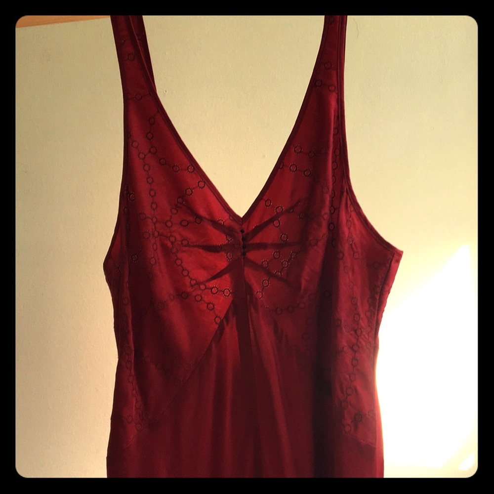 Burning torch silk dress/ small